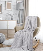 Utopia Bedding 100% Cotton Waffle Weave Blanket Queen Size - Image 8