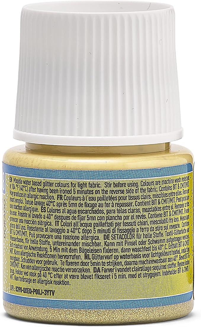 Pebeo Light Fabrics Glitter Setacolor Fabric Paint - Image 2