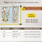 Windimiley Stained Glass Window Film, 3D Rose Floral Decorative Window Covering - Image 7