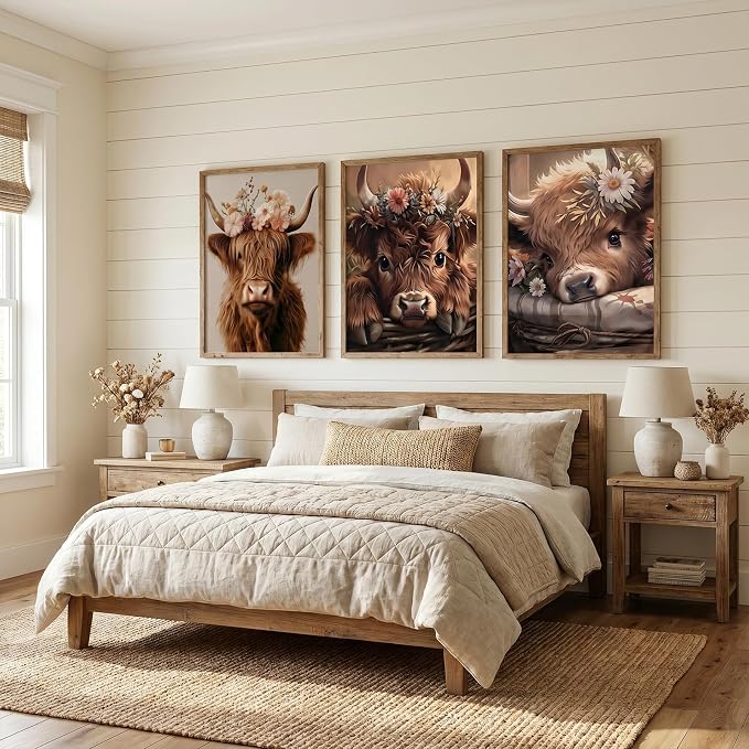Mosaflare 6 Pack 5D Diamond Painting Kits, Highland Cow Black Cat Diamond Art - Image 4