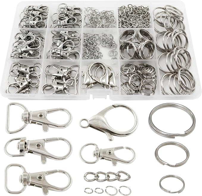 325pcs Keychain Making Kit Keychain Clips by BDS-HOME
