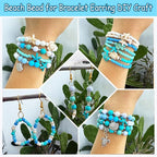 1960Pcs Ocean Beads for Bracelets Making Kit, Sea Turtle Seashell Starfish - Image 6