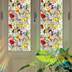 Floral Stained Glass Window Privacy Film, Retro Decorative Rainbow Window - Image 4