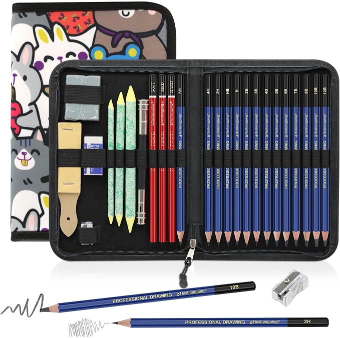 25 Pack Sketching Pencil Set by Unknown