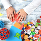 300Pcs Sports Foam Stickers Assorted Sport Ball Basketball Football Baseball - Image 5
