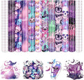 Purple Halloween Permanent Adhesive Vinyl 10 Sheets 12'' x 10'' | Colorful by CraftingEveryday