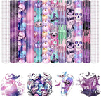 Purple Halloween Permanent Adhesive Vinyl 10 Sheets 12'' x 10'' | Colorful by CraftingEveryday