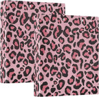 Pink Cheetah Round Ring Binders 1.5 Inch Pastel Leopard Cute Marine Sea Wave 3 - Image 8