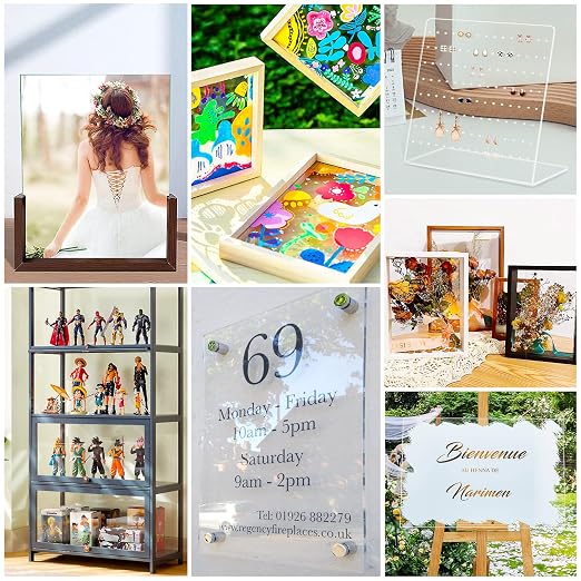 2 Pieces 1/8" Thick Acrylic Sheets, Plexiglass Sheets, Photo Frames - Image 6
