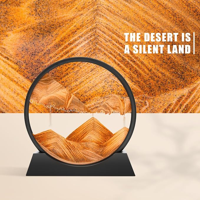 Wai Danie Moving Sand Art Picture 3D Hourglass Deep Sea Sandscape Liquid Motion - Image 5