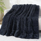 Drewin 15lbs Weighted Blanket for Adults, Ultra-Cozy Warm Jacquard Sherpa by Home