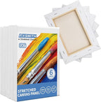 FIXSMITH Stretched White Blank Canvas- 5x7 Inch, 6 Pack, 100% Cotton, 5/8 Inch - Image 5