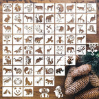 Animal Stencils for Painting on Wood, Small Plastic Rock Templates for Painting by Felixcraft-DIYDreamscape