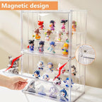 Attelite Acrylic Display Case for Collectibles 3-Tier Adjustable 2Pack | - Image 3