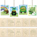 COCHIE 10 Pieces Large St. Patrick's Day Unfinished Wood Crafts to Paint by COCHIE