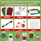 WATINC 6Pcs Hand Puppet Making Kit, Art Craft Felt Sock Puppet Toys, Creative - Image 3