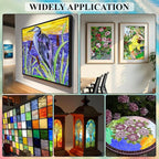 36 Sheets Opaque Stained Glass Bulk Variety Pack, 4 x 6 Inch Mosaic Glass Tiles - Image 7