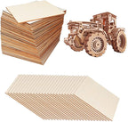 50 Pieces 6x6 Inch Wood Squares Unfinished Basswood Plywood Wooden Sheets 1/8 - Image 6