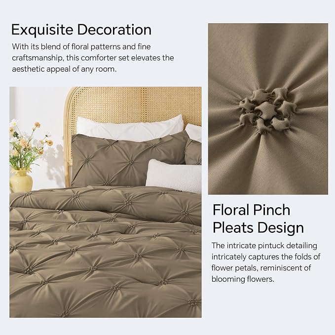 BEDELITE Light Brown King Size Comforter Set - Image 4