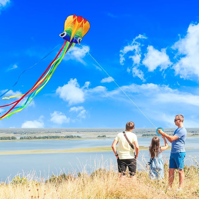 Xida Octopus Kite for Kids Ages 4-8, Professional Kites for Beginners and Adults - Image 4