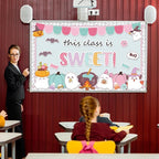 ojustbeok Halloween Bulletin Board Halloween Ghost Classroom Decorations Set - Image 4