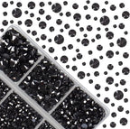 4000Pcs Mixed Size Hot Fix Round Crystals Gems Glass Stones Hotfix Flat Back - Image 2
