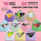 20 Arts & Crafts Kit for Kids, All-Inclusive, No Mess Craft Kits & Supplies for - Image 2