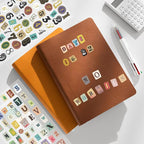 18 Sheets Vintage Letter Stickers - Image 5