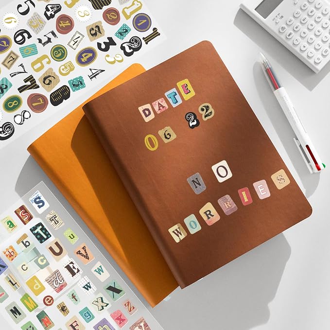 48 Sheets Vintage Letter Stickers - Image 5