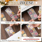 Fuyoooo 376 Pcs Pressed Flowers Bookmark Making Kit, DIY Bookmark Laminating - Image 4