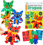 VKPI 4 Pieces EVA Foam Art Crafts Gift Kit, Creative Make Your Own Dragon by VKPI