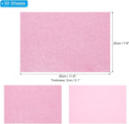 PATIKIL 30Sheets Pink EVA Glitter Foam Sheet 11.8 x 7.9 Inch 2mm Thick Sparkle - Image 2