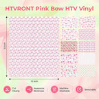 HTVRONT Pink Bow Heat Transfer Vinyl - Image 4