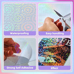 36 Sheets Holographic Laminate Sheets 8.5x11 Inch Self Adhesive 6 Patterns | - Image 5