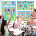 Qyeahkj 17.7in x 20ft Bulletin Board Paper Roll Bulletin Board Background Paper - Image 5