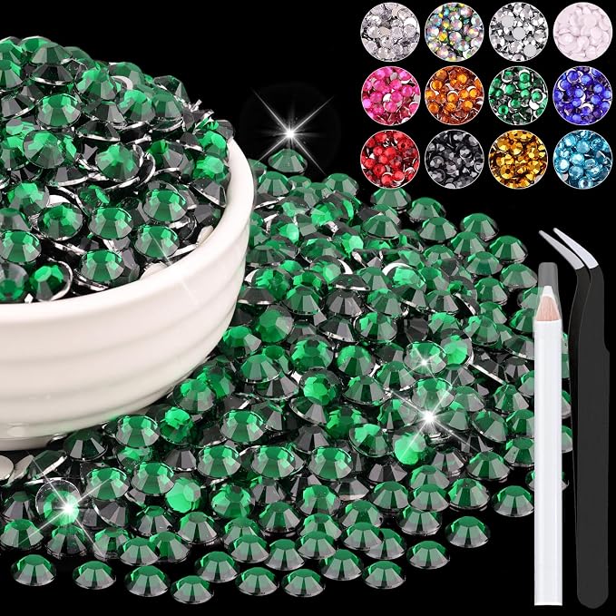 1500PCS 6mm Resin Rhinestones Bulk by BELLEBOOST