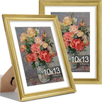 Vittanly 10x13 Picture Frames Set of 2, Ornate Vintage Photo Frame by Vittanly