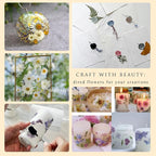 110 PCS Pressed Flowers for Resin molds Real Dried Flower Leaves for Resin - Image 5