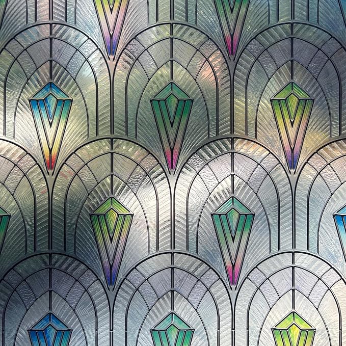3D Vintage Stained Glass Window Film - Image 2