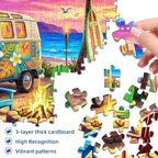 Sunset Beach Camp Puzzles for Adults 1000 Pieces, Challenging Jigsaw Puzzles - Image 2