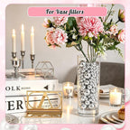 2000PCS Pearls for Crafting, Sliver No Hole Beads for Centerpieces Vases - Image 5