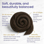 Revolution Fibers Corriedale Wool Roving 1 lb - Image 2