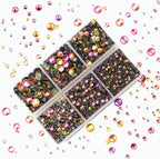 4000Pcs Mixed Size Hot Fix Round Crystals Gems Glass Stones Hotfix Flat Back - Image 5