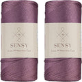 Sensy Premium 2 Pack of 2mm 251 Yards Polyester Rope 100% Polypropylene Cord by SSENSY