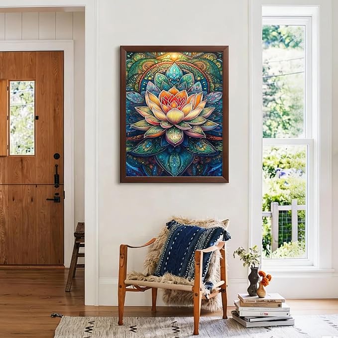 CHWGLFGG Mandala Lotus Diamond Painting Kit - Image 2