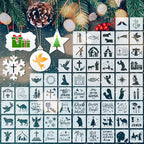 Marspark 66 Pcs Small Stencils for Crafts Reusable 3 Inch Stencils for Painting by Marspark