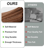 20PCS Brown Felt Fabric Sheets - Image 5