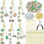 CraftyDream 558 Pcs Soccer Charms Keychain Making Kit DIY Soccer Charms Letter by CraftyDream