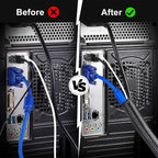 1/8” Cable Management Loom Wrap Sleeve Cord Wire Hider Organizer Covers | - Image 5