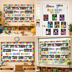 Math Theme Bulletin Board Set Colorful Mathematics Classroom Decoration Have - Image 6